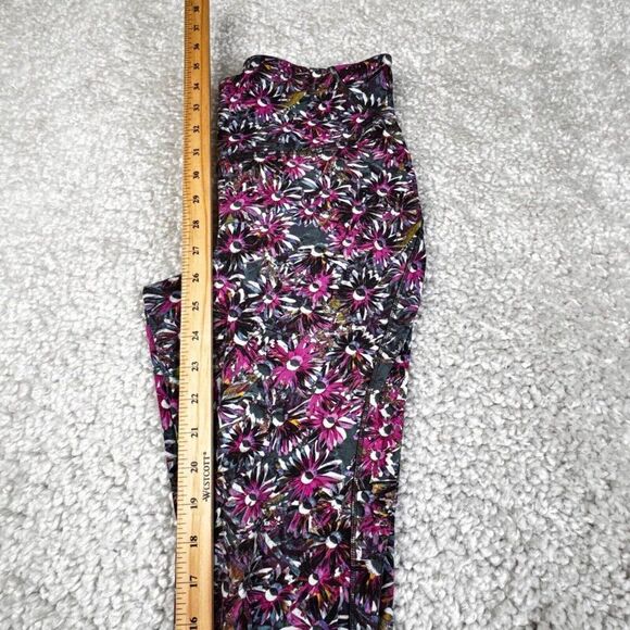 Lululemon Base Pace High Rise Floral Tight Legging Pink Purple 8 FLAW - Picture 10 of 14